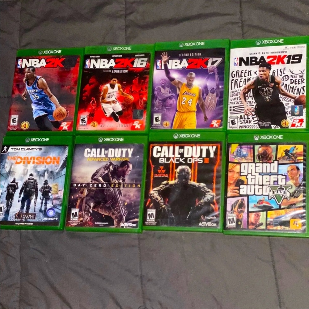Xbox one  games collection